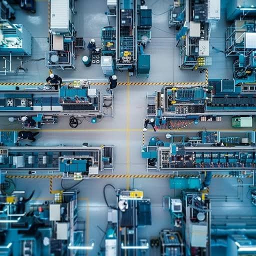 Engineering team on a factory visit